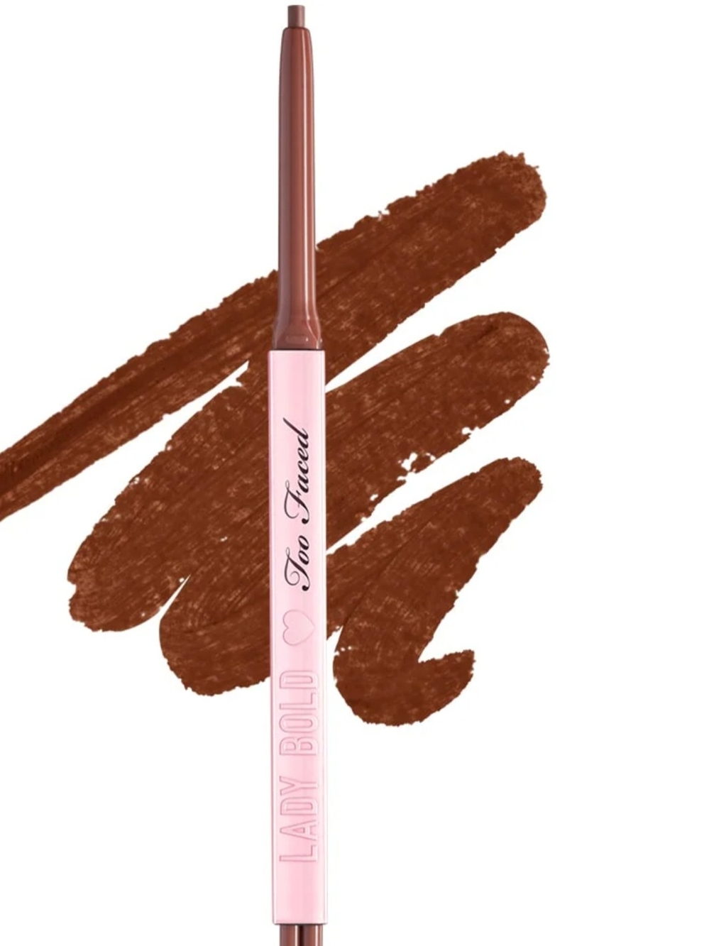 Too Faced Lady Bold Retractable Lip Liner Deep Brown In Fierce Vibes Only NWOB